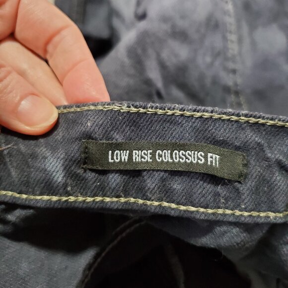 JADED LONDON Low Rise Colossus Fit Jeans Extreme Wide Leg Bleach Dye Men's 36 - Picture 10 of 15